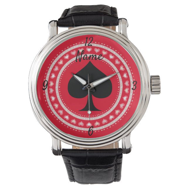 Montre Coeurs Cercle Black Spades Thunder_Cove (devant)