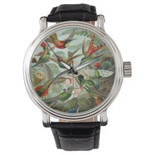 Montre Colibris par Ernst Haeckel, Oiseaux Arbres Vintage