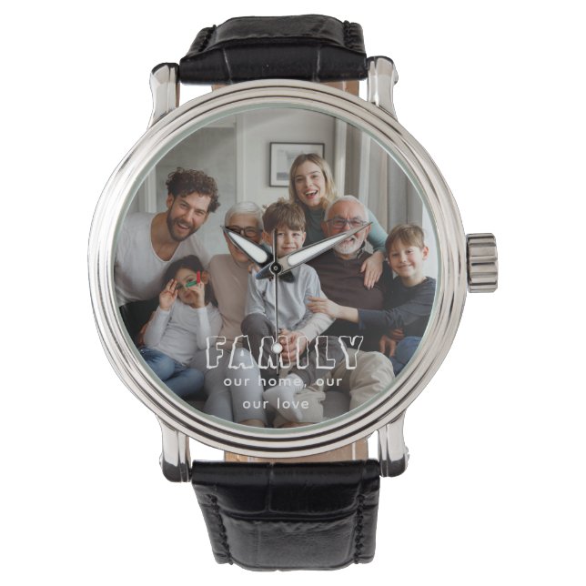 Montre Collage de script familial Chic (devant)