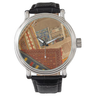 Montre Collage de tapis en gros plan