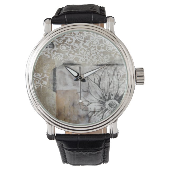 Montre Collage Fleur II (devant)