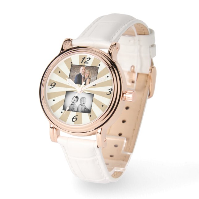 Montre Collage photo de poutre solaire moderne personnali (Angle)