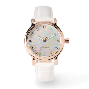 Montre Collection Luxe Populaire Rose Blush Menthe Or