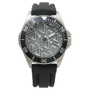 Montre Collection neutre de tuile - géométrique