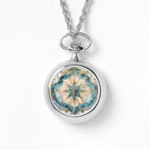 Montre Collier Tapisserie Cerulean Bloom