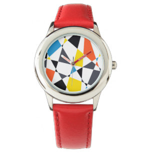 Montre Coloré, cool, tendance, formes géométriques modern