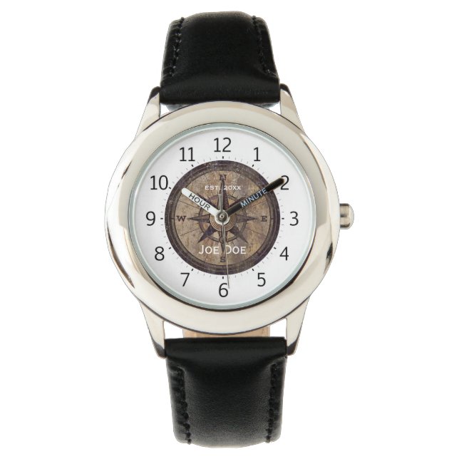 Montre Compas Brown vintage (devant)