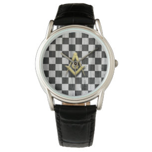 Montre Compasse et chèques carrés