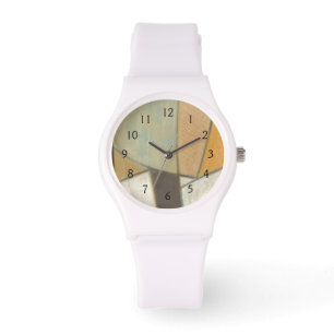 Montre Composition Abstraite avec des couleurs bouchées