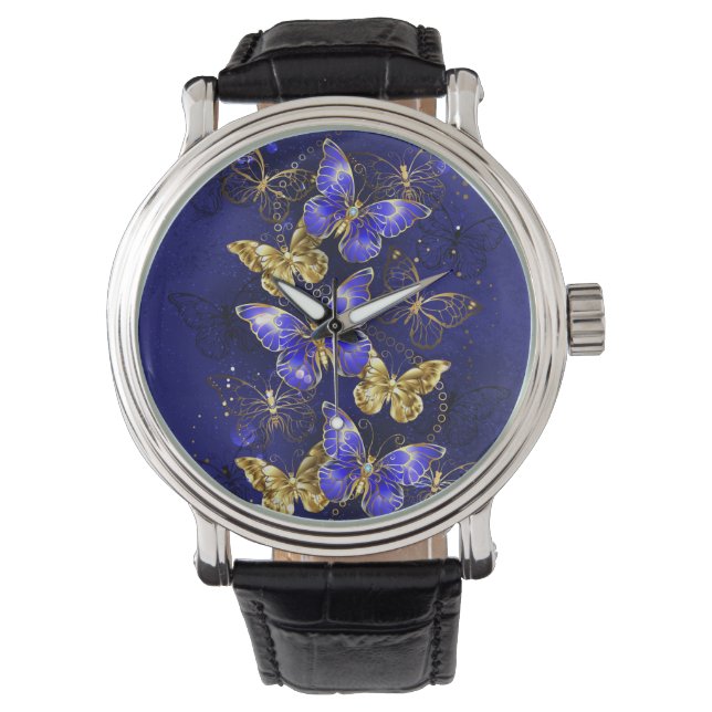 Montre Composition avec papillons Sapphire (devant)