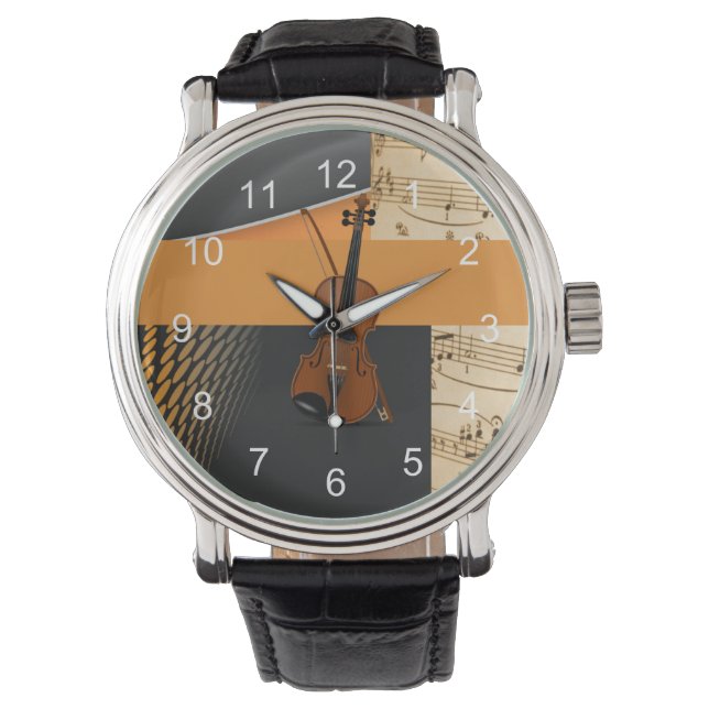 Montre Conception Abstraite de violon (devant)