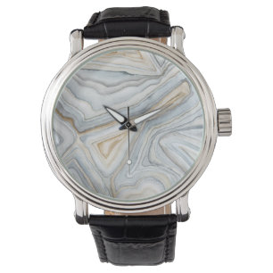 Montre Conception abstraite en marbre gris