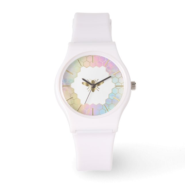 Montre conception d'abeilles dorées (Recto)