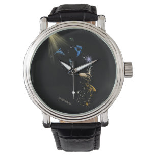 Montre Conception d'art de joueur de jazz de saxophone