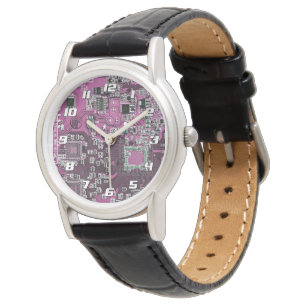 Montre Conception de carte de circuit imprimé PCB violet 