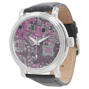 Montre Conception de carte de circuit imprimé PCB violet