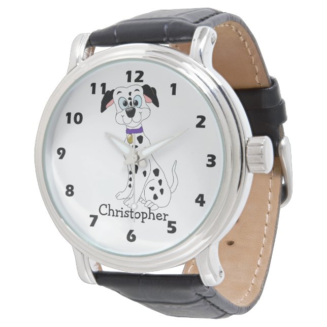 Montre Conception de chien dalmate (Incliné)