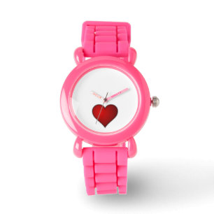 Montre conception de coeur valentine
