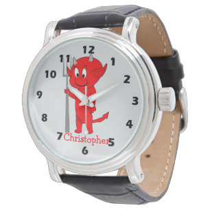Montre Conception de Diable Rouge