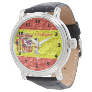 Montre Conception de drapeau espagnol