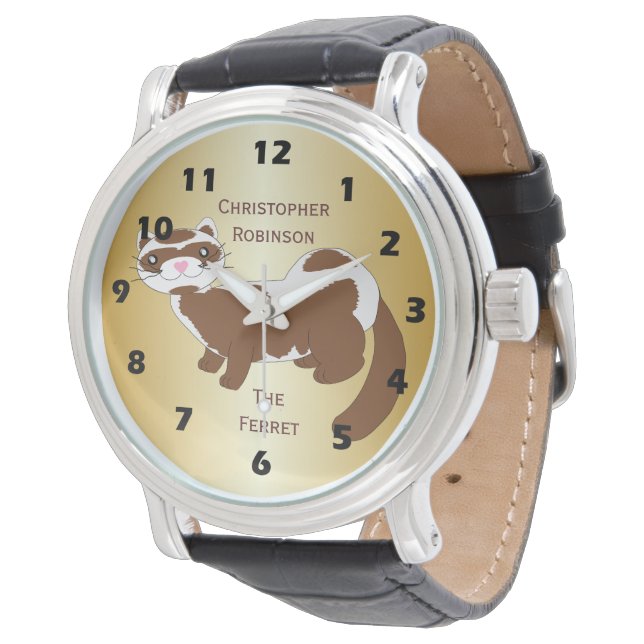 Montre Conception de furet personnalisée (Incliné)