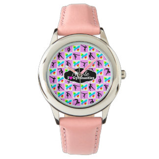 MONTRE CONCEPTION DE GYMNASTIQUE DE JOLIE ROSE