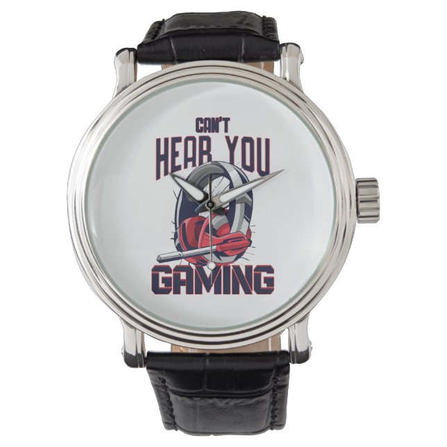 Montre Conception de jeux avec casque (devant)