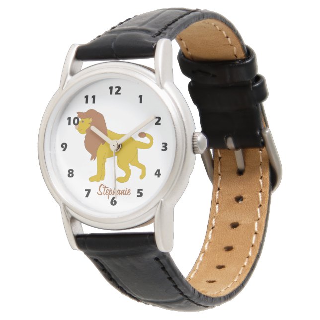Montre Conception de lion (Incliné)
