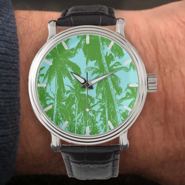 Montre Conception de palmiers tropicaux (Créateur téléchargé)
