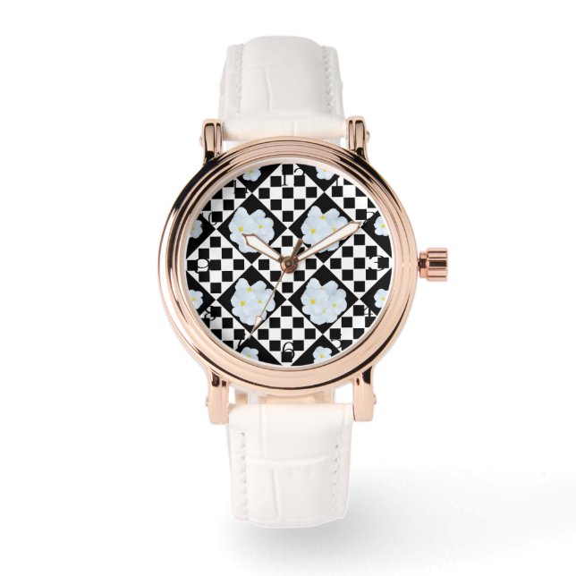 Montre Conception De Pansons Noir Et Blanc, (Recto)