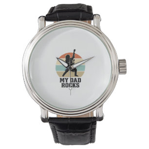 Montre Conception de t-shirt coucher de soleil guitare vi