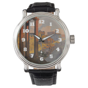 Montre Conception de Vintage voyage avec le forum romain