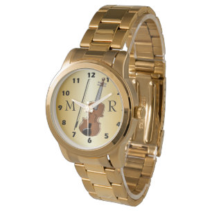 Montre Conception de violon monogrammée