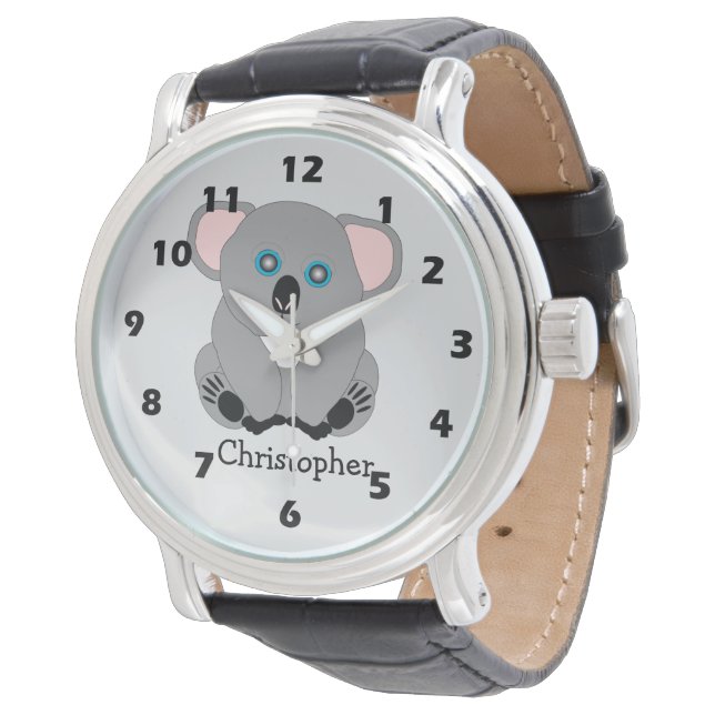 Montre Conception d'ours koala (Incliné)