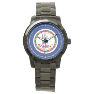 Montre Conception du drapeau de l'État de Virginie
