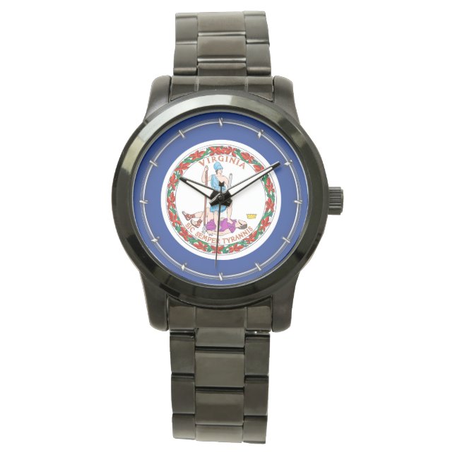 Montre Conception du drapeau de l'État de Virginie (devant)