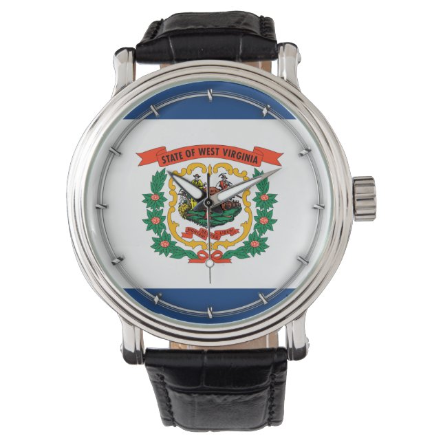 Montre Conception du drapeau de l'État de Virginie-Occide (devant)