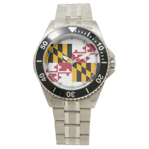 Montre Conception du drapeau de l'État du Maryland
