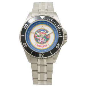 Montre Conception du drapeau de l'État du Minnesota