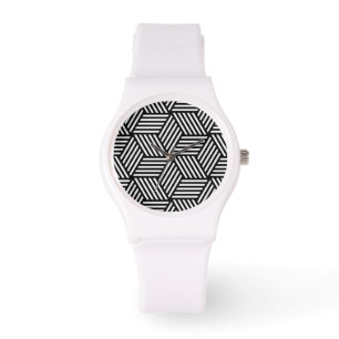 Montre Conception géométrique d'art de motif