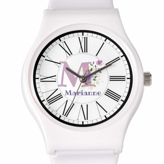 Montre Conception numérique romaine avec affichage initia (Créateur téléchargé)