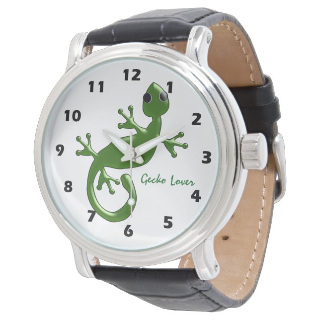 Montre Conception personnalisée de Gecko (Incliné)