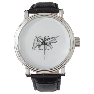 Montre Conception vectorielle de gravure vintage Papa Bea