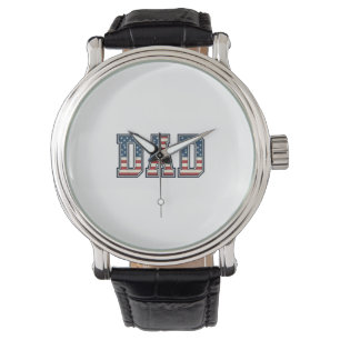 Montre Conception vectorielle de lettrage de drapeau de p