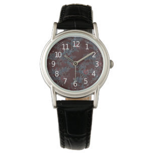 Montre Conception Vintage de la floraison rouge victorien