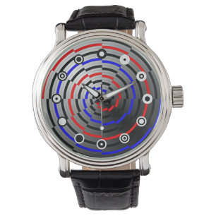 Montre Cône spirale (face binaire) par Kenneth Yoncich