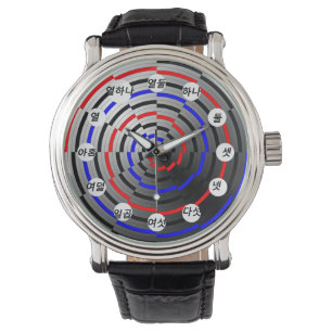 Montre Cône spirale (visage coréen) par Kenneth Yoncich