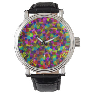 Montre Confetti Chaos : Une explosion de papier coloré
