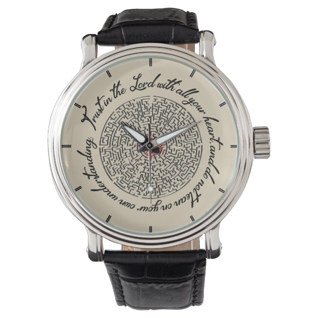Montre Confiance dans le Seigneur (devant)