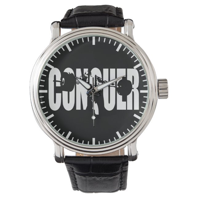 Montre CONQUER - Haltérophilie olympique - Motivation de  (devant)